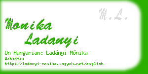 monika ladanyi business card