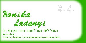 monika ladanyi business card